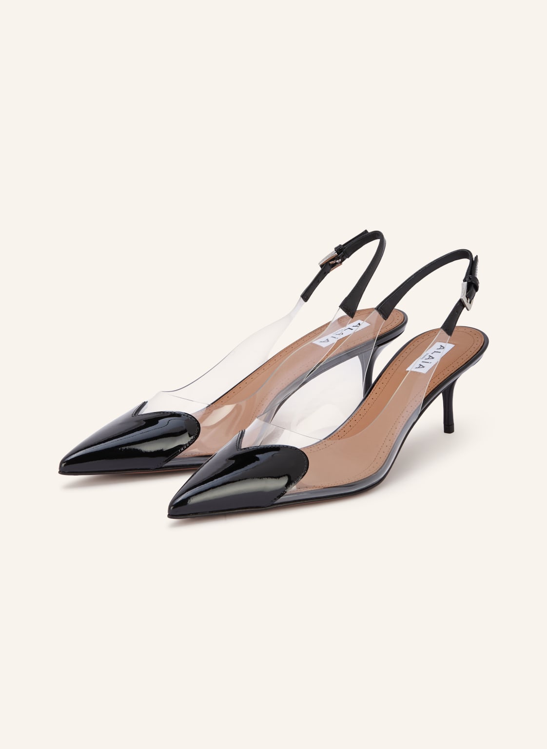 Alaïa Czółenka Z Odkrytą Piętą Le Coeur schwarz