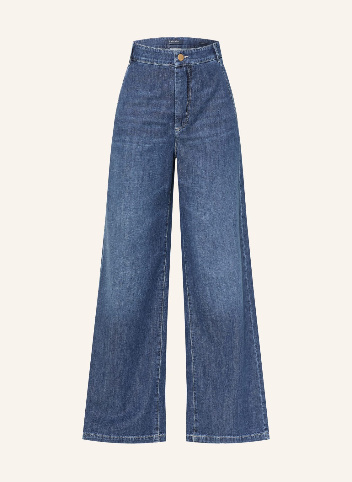 S Max Mara Dżinsy Z Szerokimi Nogawkami Gelato blau