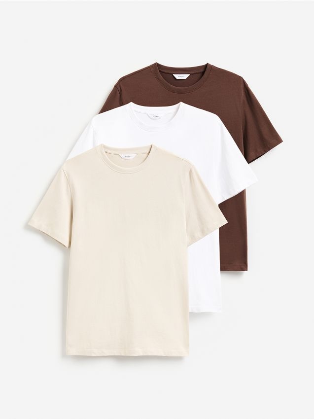 Reserved - T-shirt regular 3 pack - wielobarwny
