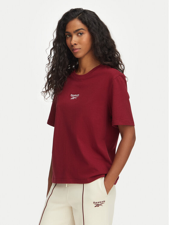 Reebok T-Shirt Gisela RK25709CCW Bordowy Regular Fit