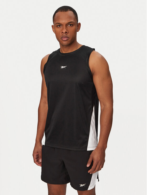 Reebok Tank top RK25878CCM Czarny Regular Fit