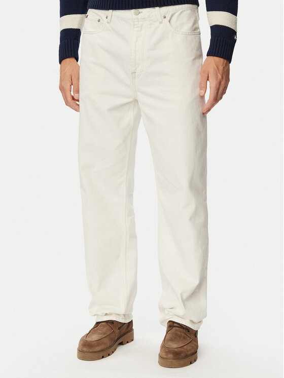 Tommy Hilfiger Jeansy River MW0MW43485 Biały Relaxed Fit