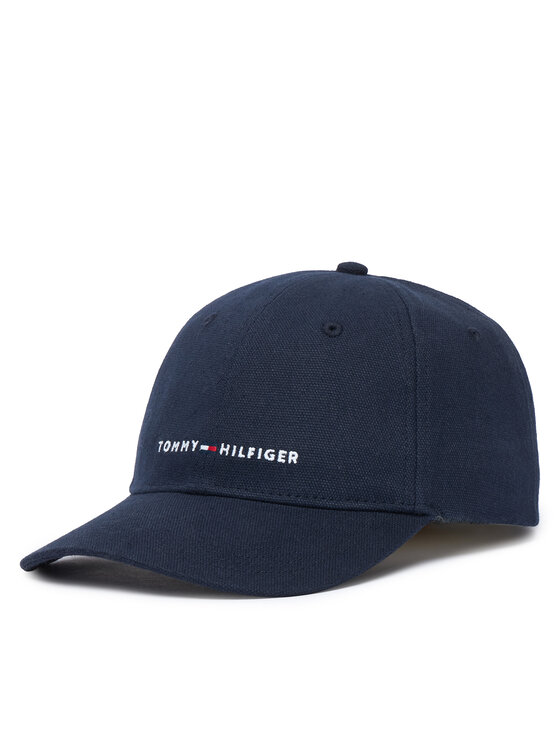 Tommy Hilfiger Czapka z daszkiem Th Foundation Soft AM0AM14511 Granatowy
