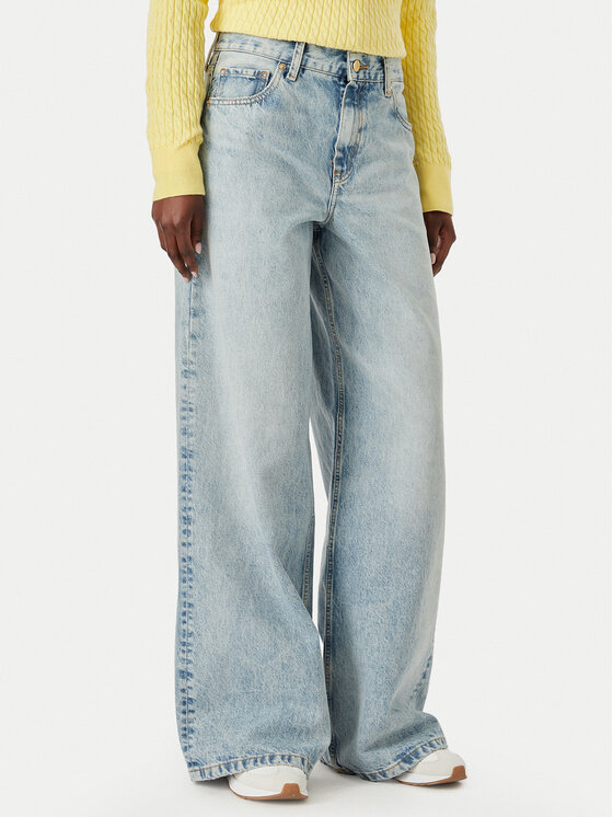 Tommy Hilfiger Jeansy 70'S WW0WW51090 Niebieski Wide Fit