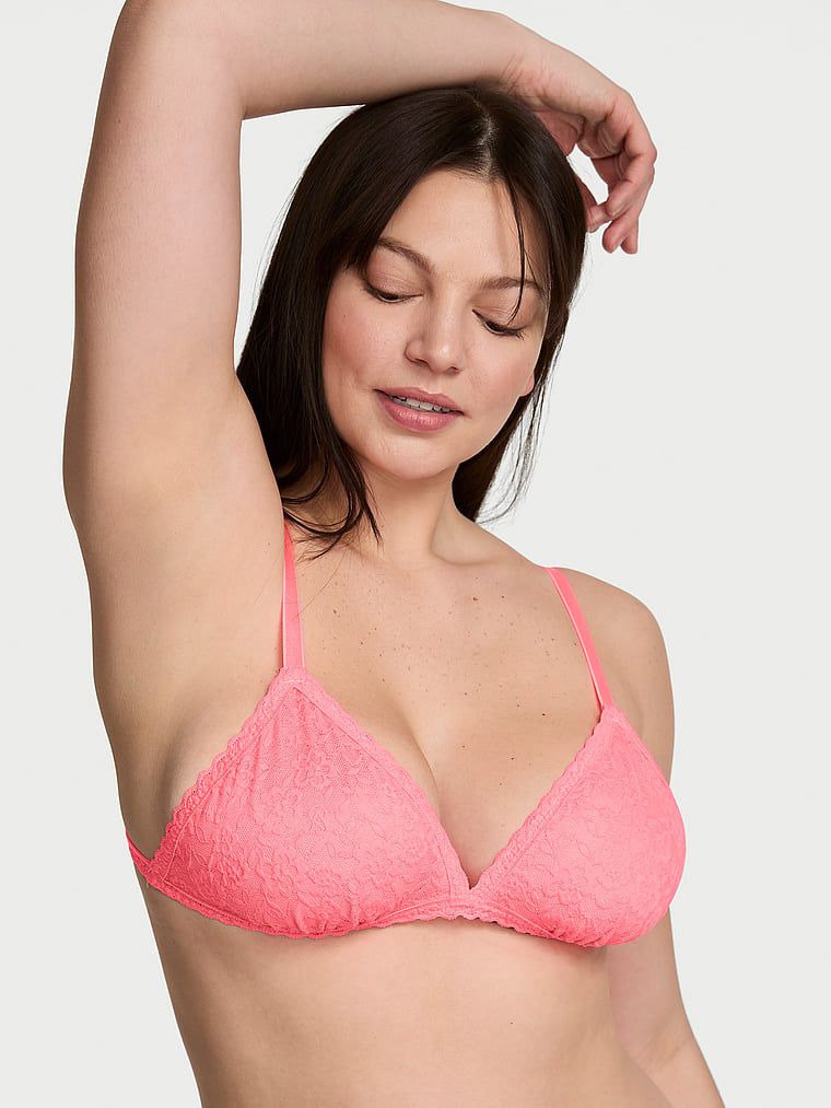 Victoria's Secret Biustonosz nieusztywniany braletka koronkowy