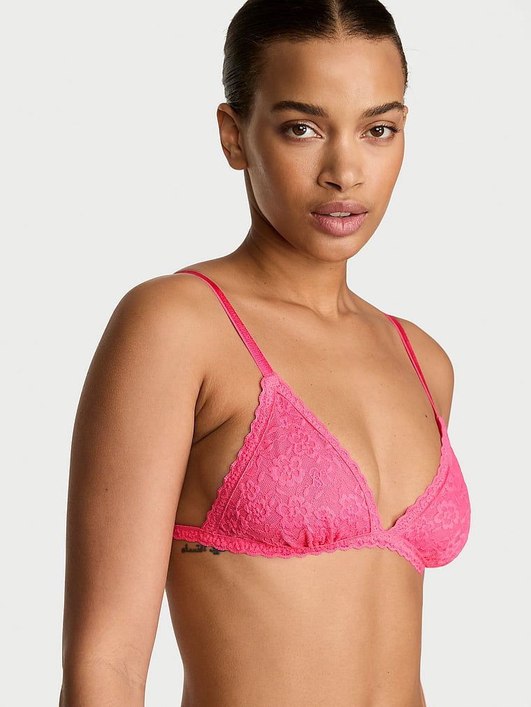 Victoria's Secret Biustonosz nieusztywniany braletka koronkowy