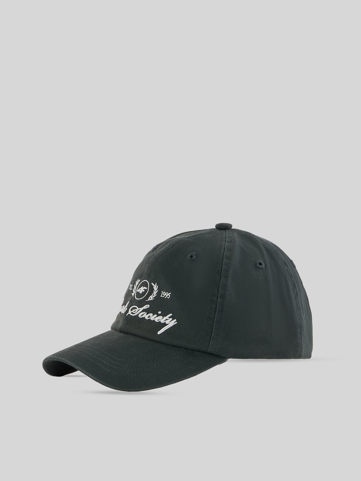 4F Czapka z daszkiem strapback damska - zielona XS/S (56cm)