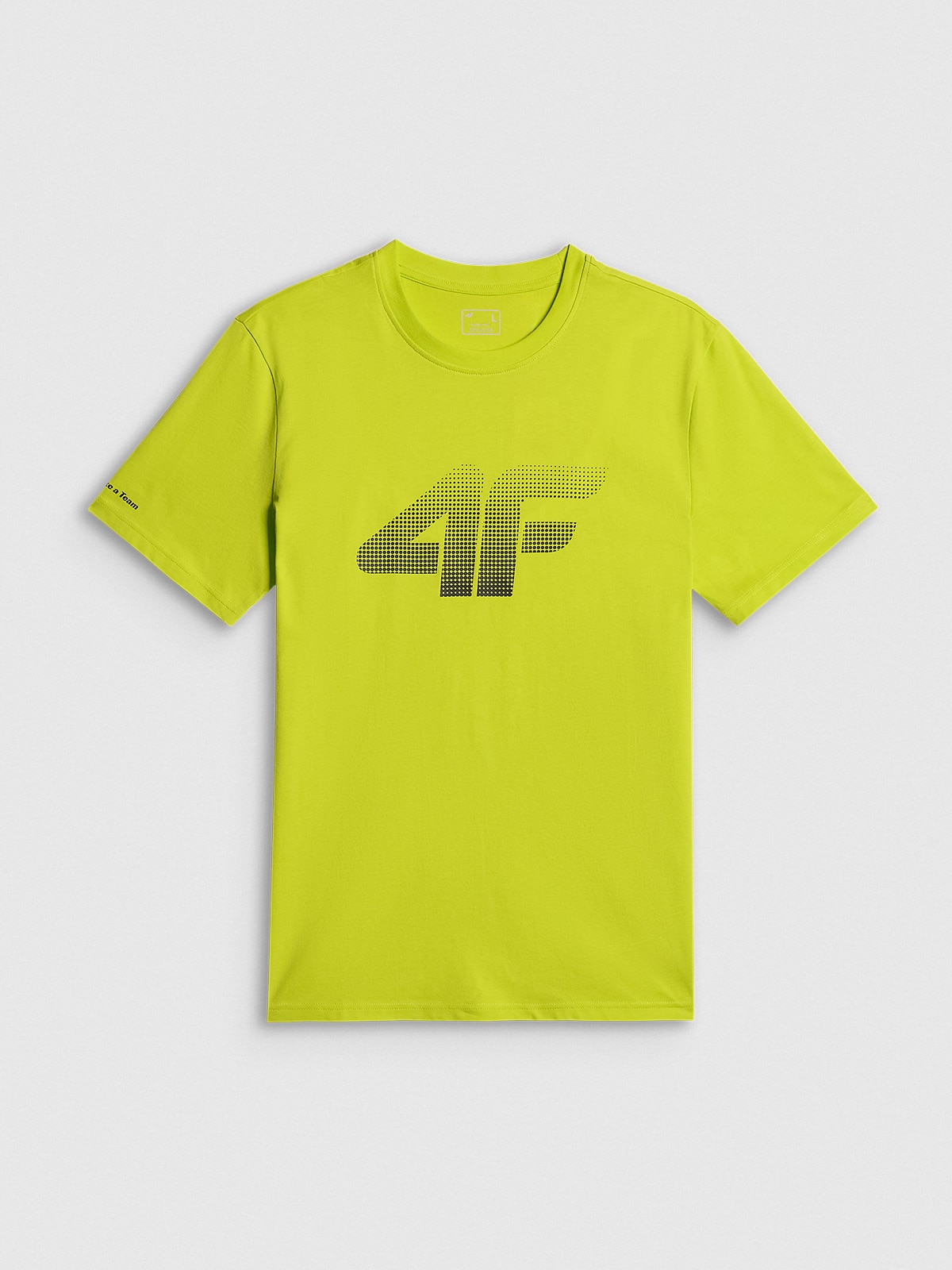 4F T-shirt regular z nadrukiem męski - zielony XXL