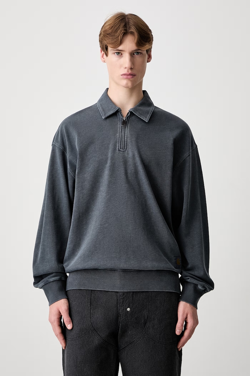Carhartt WIP Harper Polo longsleeve męski bawełniany