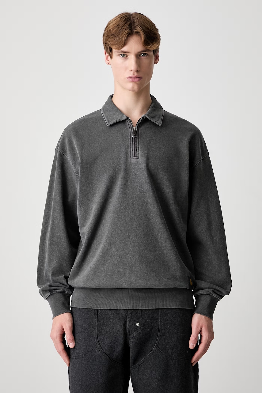 Carhartt WIP Harper Polo longsleeve męski bawełniany