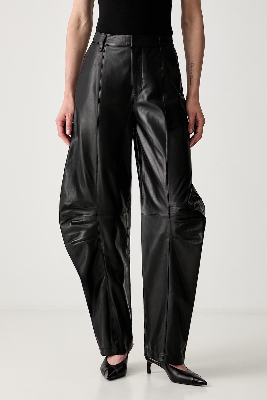 Rotate LEATHER CARGO spodnie skórzane damskie