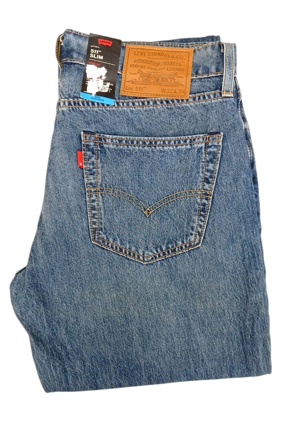 LEVI'S 511 SLIM DARKEST HOUR JEANSY MĘSKIE