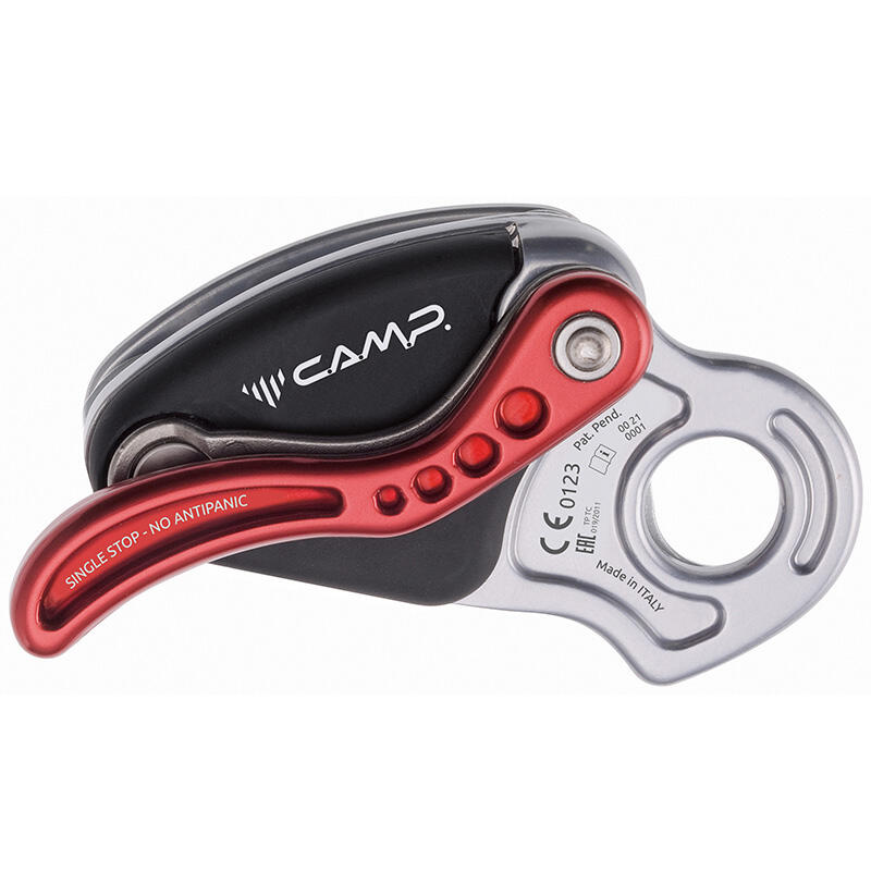 Descender samohamowny CAMP Druid Pro lekki 280 g stop aluminium dla lin 10–11 mm