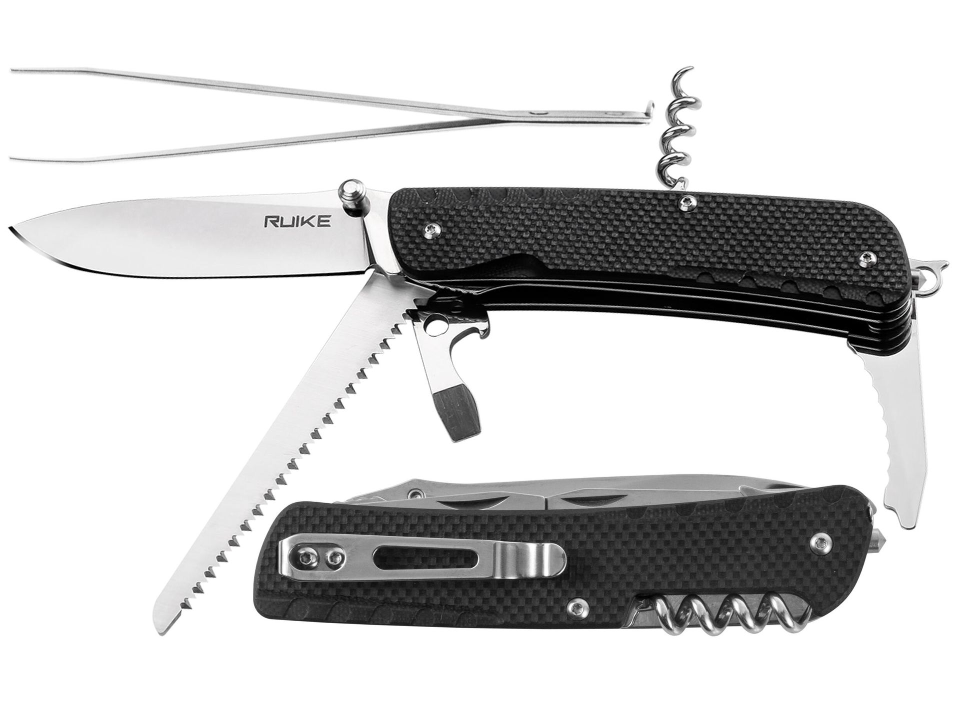 RUIKE Scyzoryk Ruike LD32-B wielofunkcyjny czarny 340-016