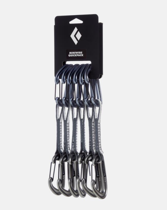 Black Diamond MiniWire Zestaw ekspresów 12cm 2021 Ekspresy wspinaczkowe BD2103010000ALL1