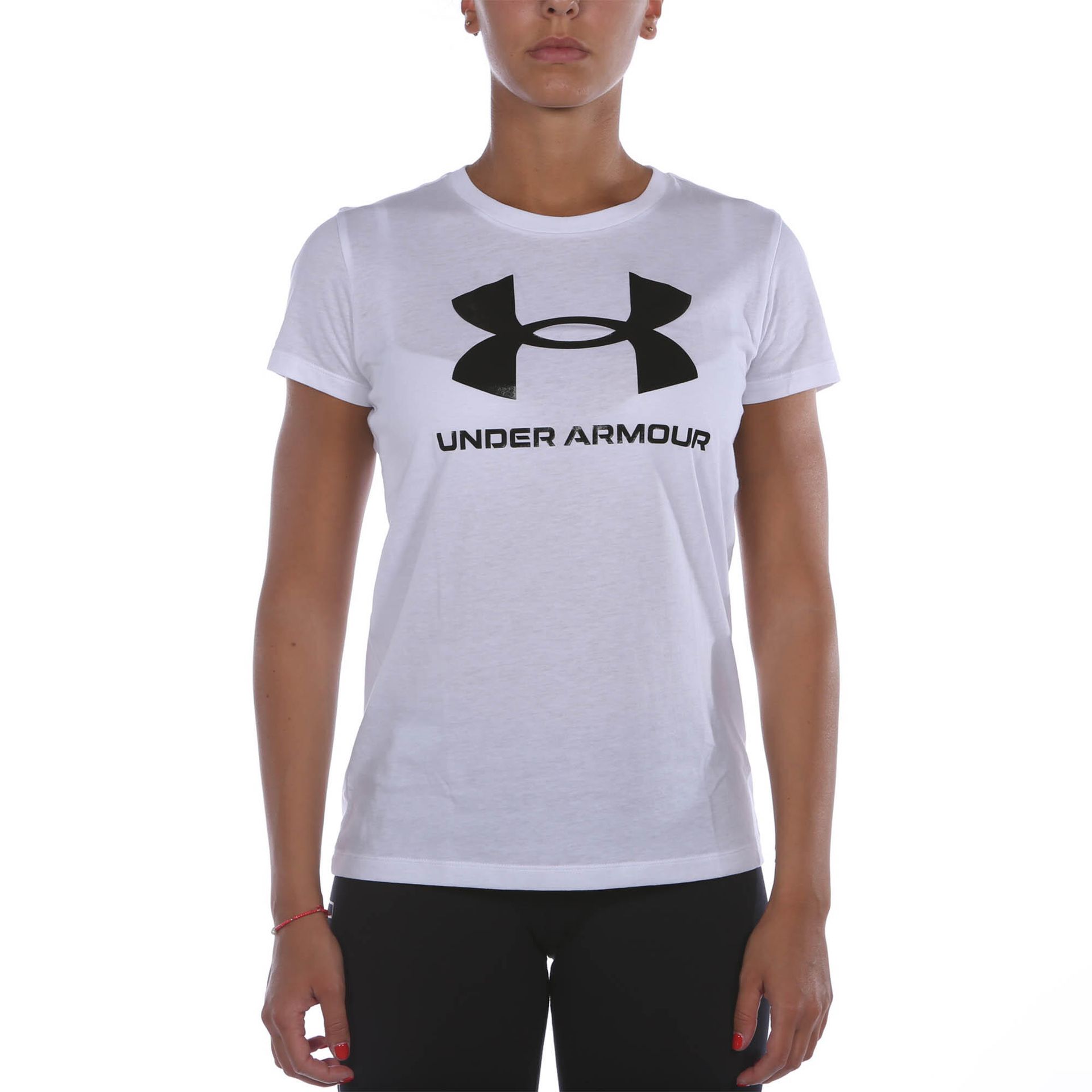 Koszulka z krótkim rękawem Damska Under Armour Sportstyle Biały