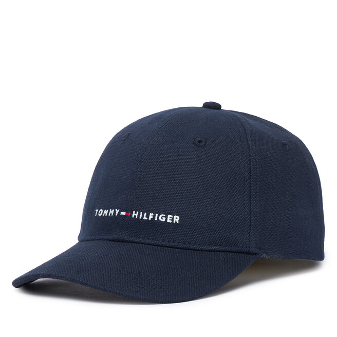 Czapka z daszkiem Tommy Hilfiger Th Foundation Soft AM0AM14511 Granatowy