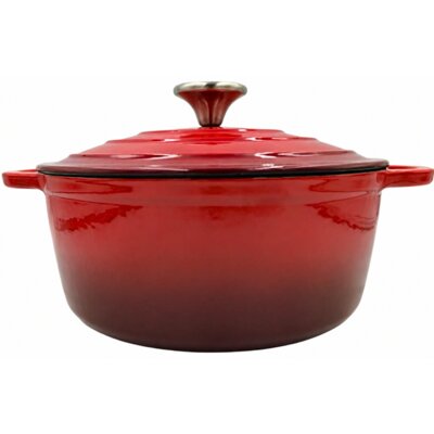Garnek żeliwny HAGE DQ22-red 3L