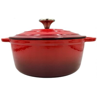 Garnek żeliwny HAGE DQ24-red 4L