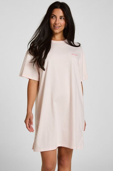 Hunkemöller Koszula nocna z okrągłym dekoltem Różowy