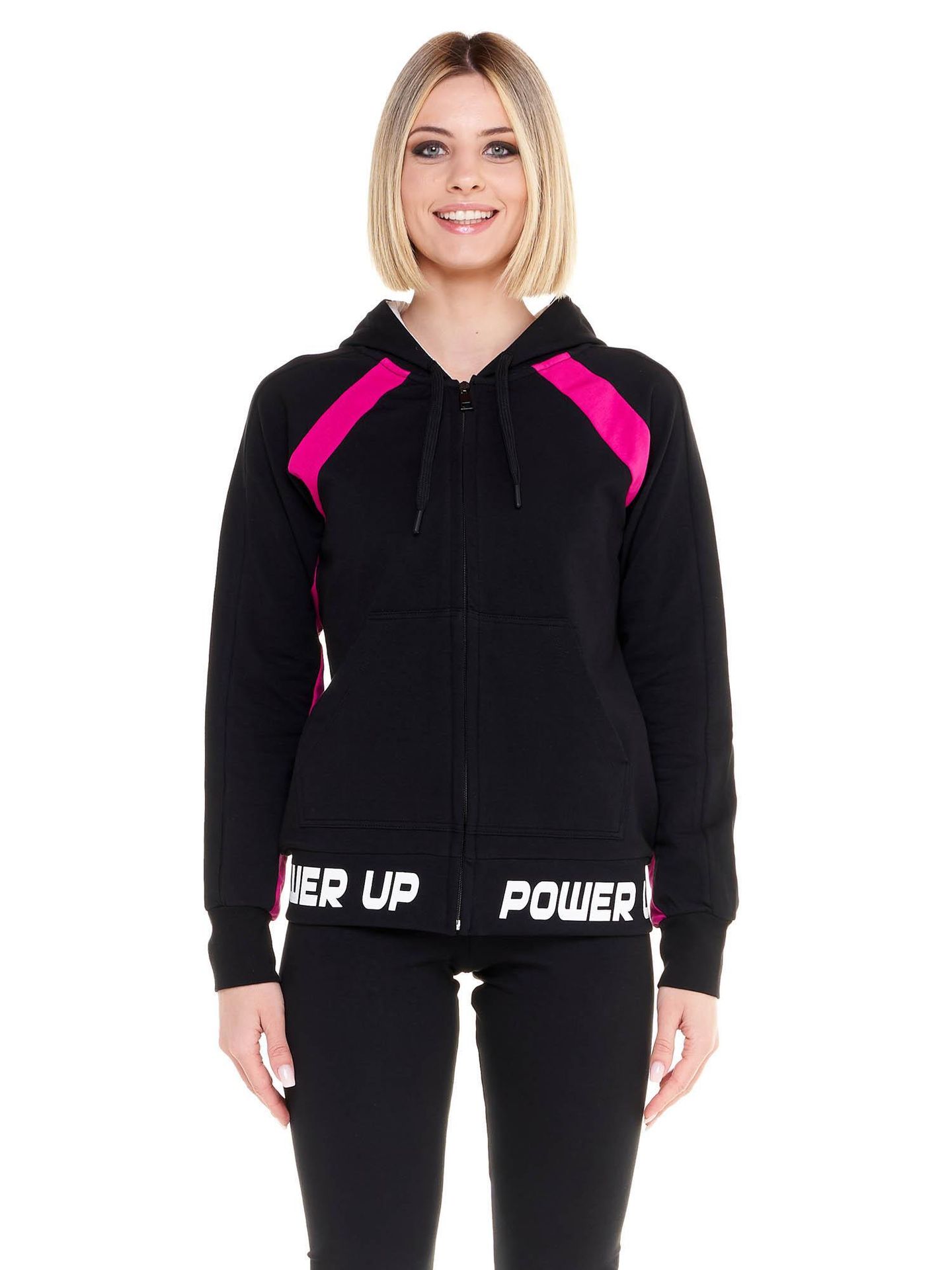 Bluza z bawełna z kaptur na co dzień na siłownię