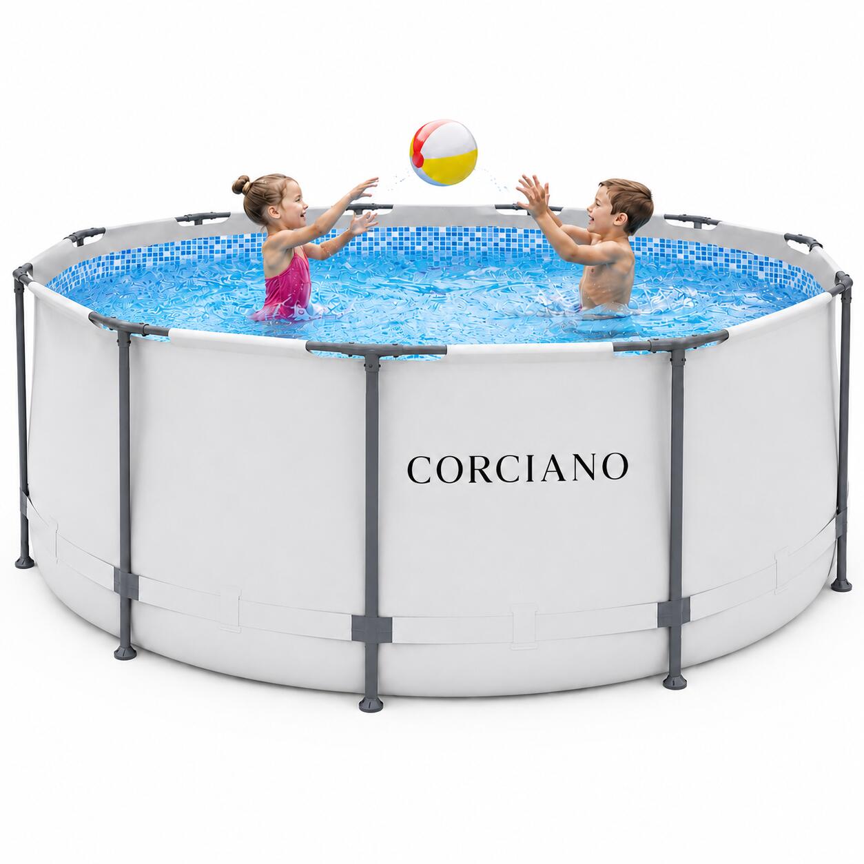 Corciano Basen Ogrodowy 366 x 122 cm Stelażowy Plus