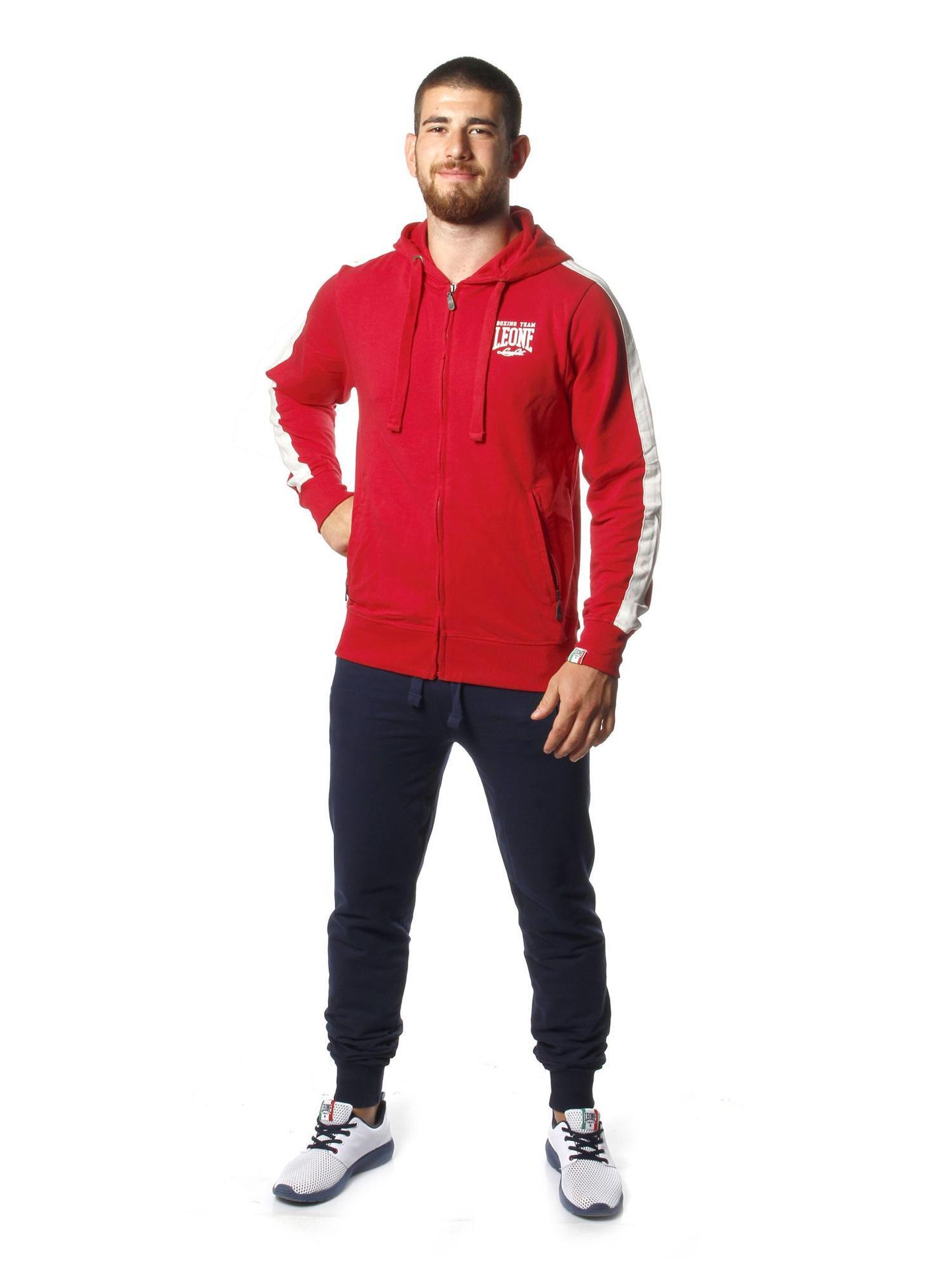 Bluza z bawełna z kaptur na co dzień na siłownię