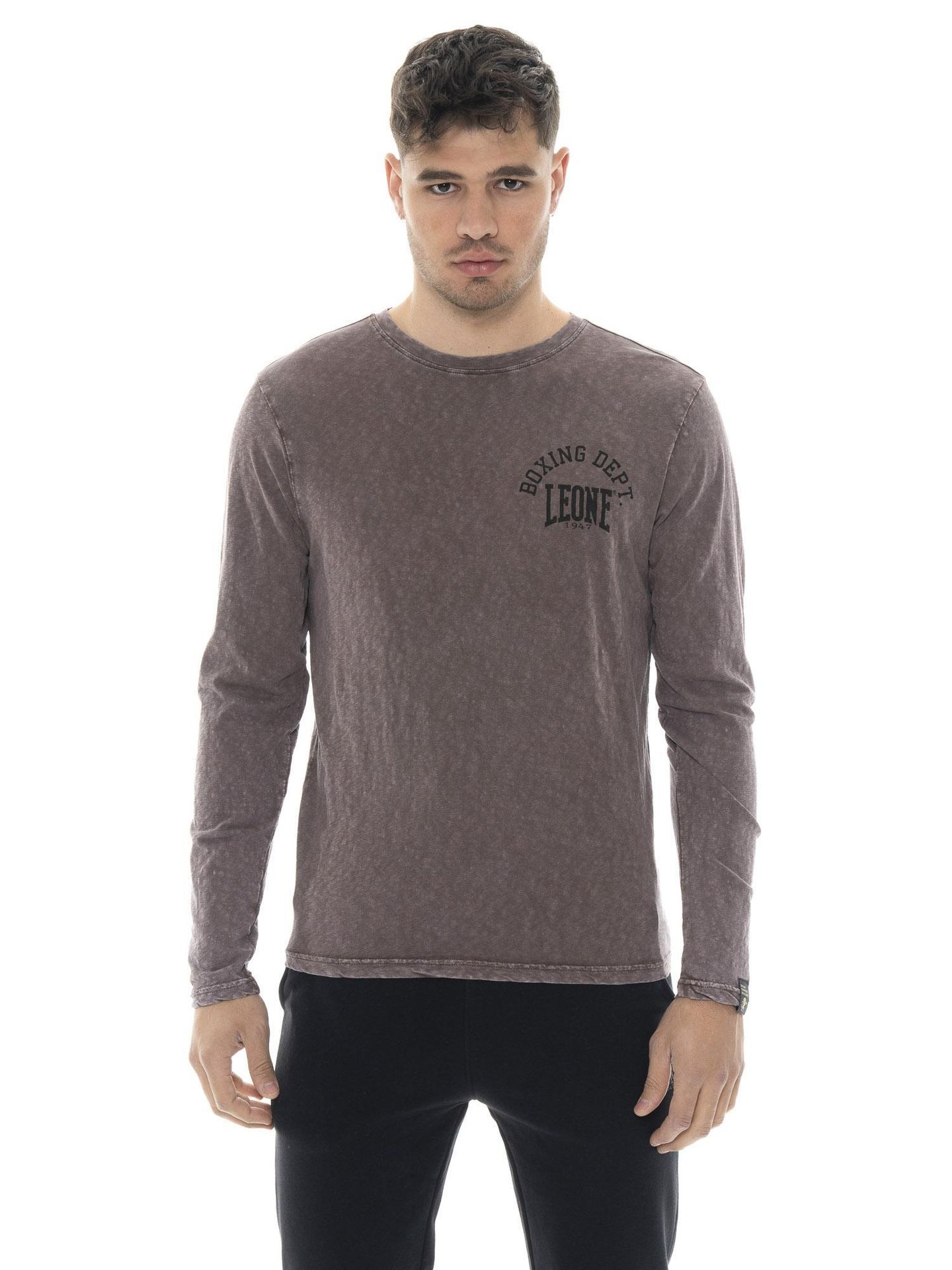 Koszulka męska Leone 1947 Apparel Vintage Dept z długim rękawem z bawełny