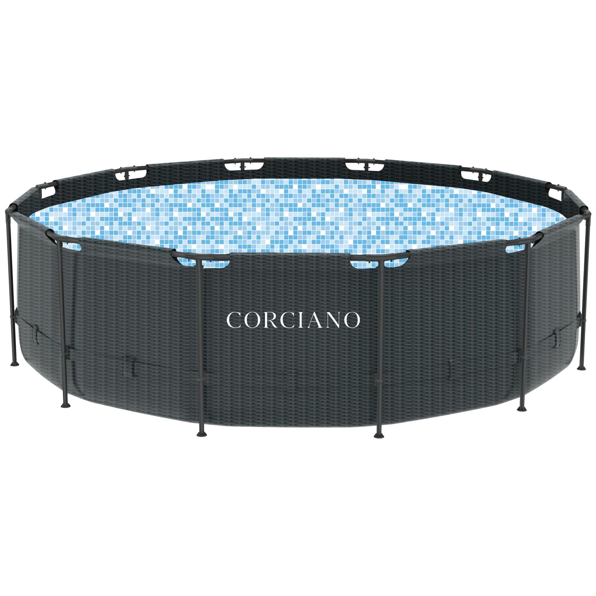 Corciano Basen Ogrodowy 457 x 122 cm Stelażowy Plus