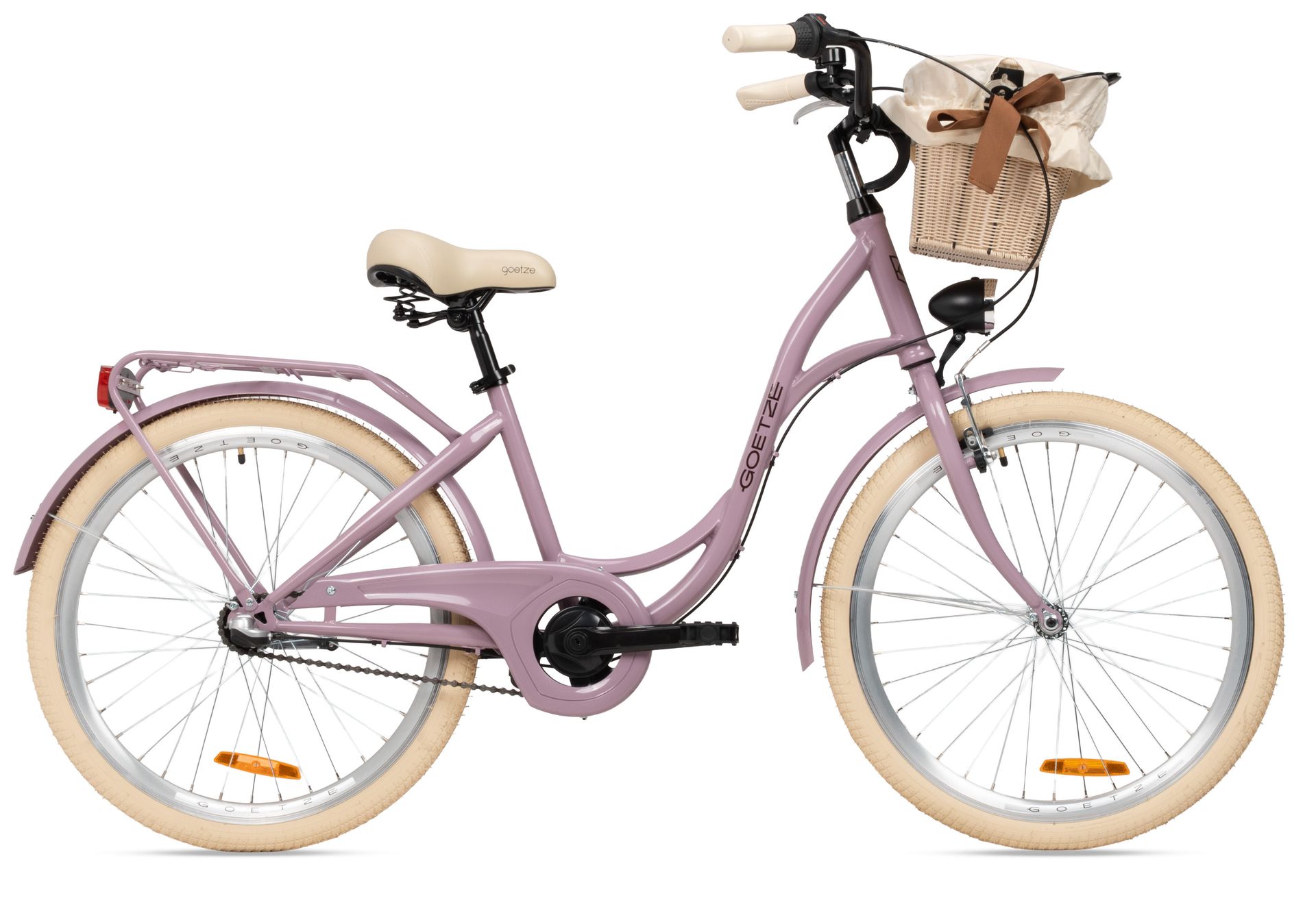 Rower Miejski Młodzieżowy Style 24 NewLine 3 Biegi, Kosz