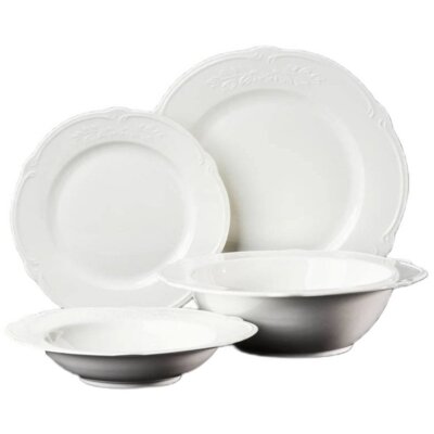 Serwis obiadowy porcelanowy AMBITION Pola 6 osób (19 elementów)