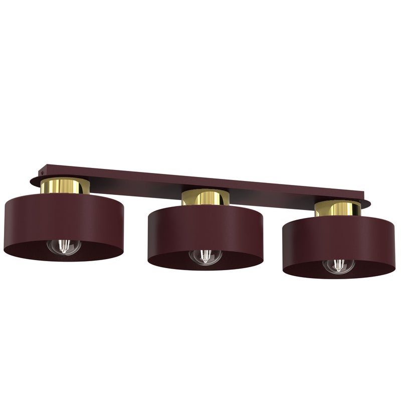 Lampa wisząca Marti czerwony 3xE27x15W metal wym:14x68x20,5cm IP20 Luminex