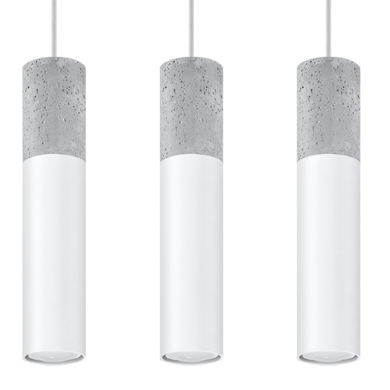 Żyrandol VALERO biało-szary 3xGU10x40W beton architektoniczny wym:100x40x40cm IP20 Pure Lume