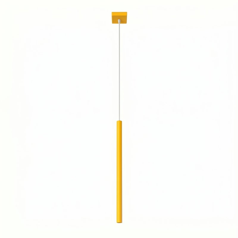 Lampa wisząca nowoczesna żółta smukła tuba 1xG9 8W PASTELO Sollux Lighting