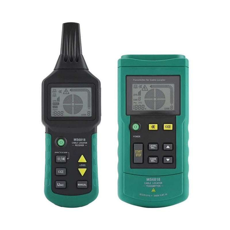 MS6818 12V-400V AC/DC Lokalizator kabli telefonicznych, wykrywacz przewodów, podziemny tester linii tonera metalowego