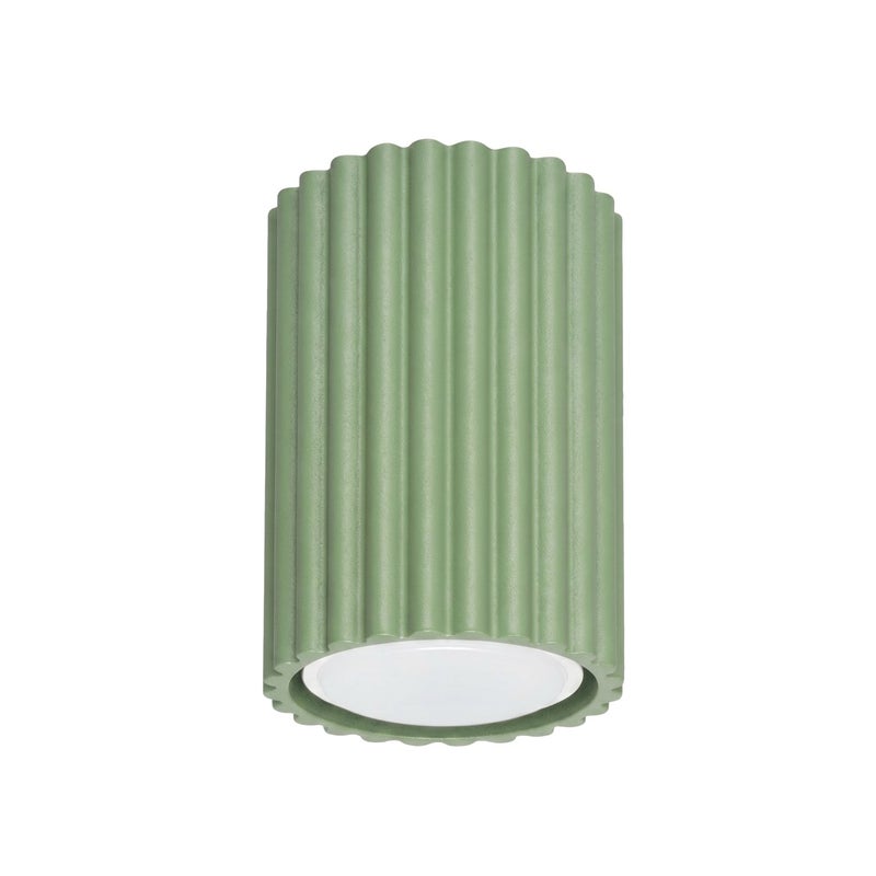 Spot sufitowy nowoczesny szałwiowy okrągły ryflowany 1xGU10 10W KARBON Sollux Lighting