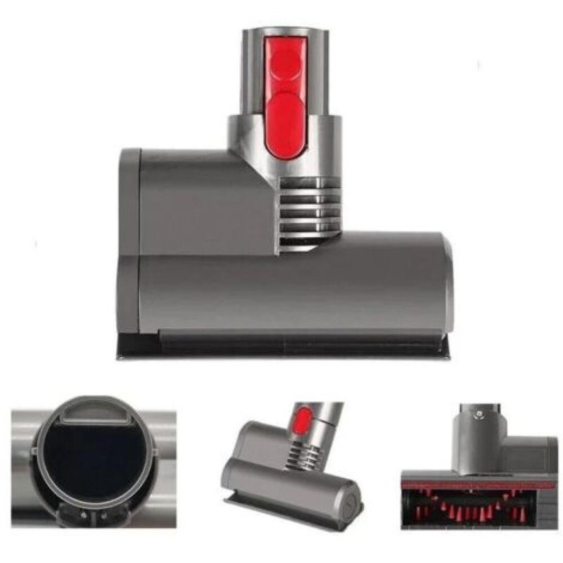Miniaturowa turboszczotka do materacy z silnikiem, kompatybilna z Dyson V7, V8, V10, V11, szybko zwalniana szczotka do sof, foteli samochodowych i fot
