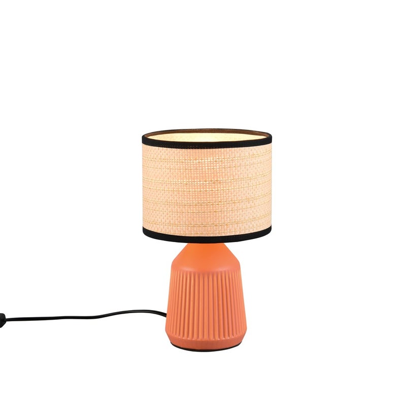 Lampa stołowa FORMENTERA 1xE14x40W ceramika / gips żółto-pomarańczowa wym:26,5x16x16cm IP20 RL