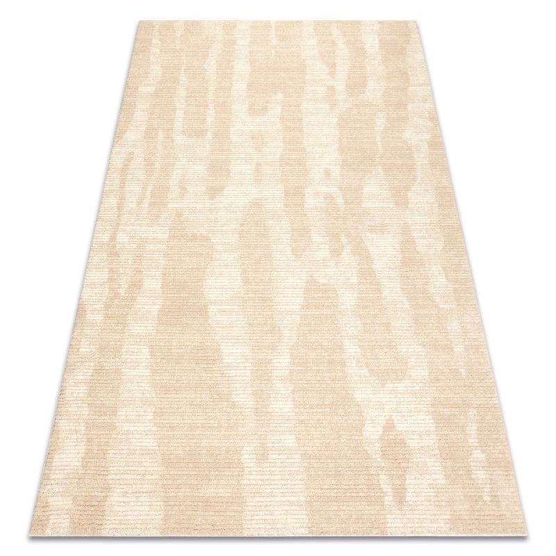 Dywan FLUX 461.137.SA110 wełniany OSTA - Abstrakcja, strukturalny, loftowy krem / beż 60x120 cm
