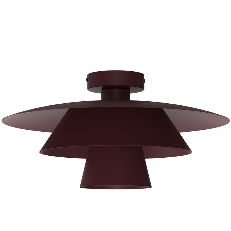 Lampa wisząca Plato czerwony 1xE27x15W metal wym:20x34x34cm IP20 Luminex