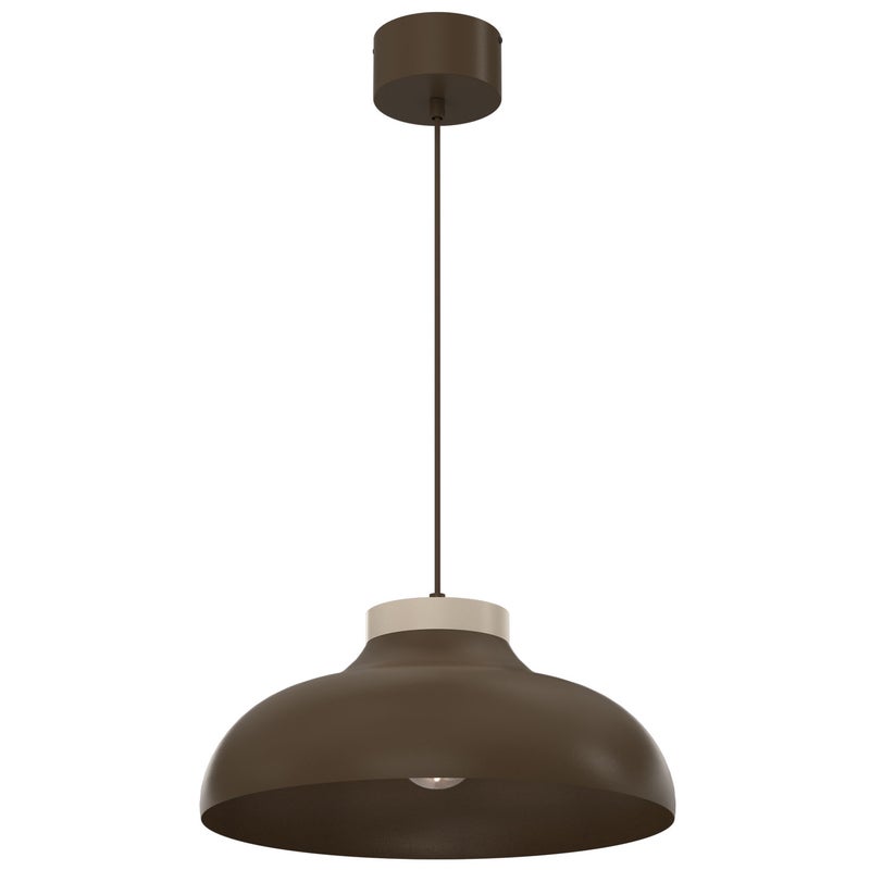 Lampa wisząca Basca brązowy 1xE27x15W metal wym:130x40x40cm IP20 Luminex
