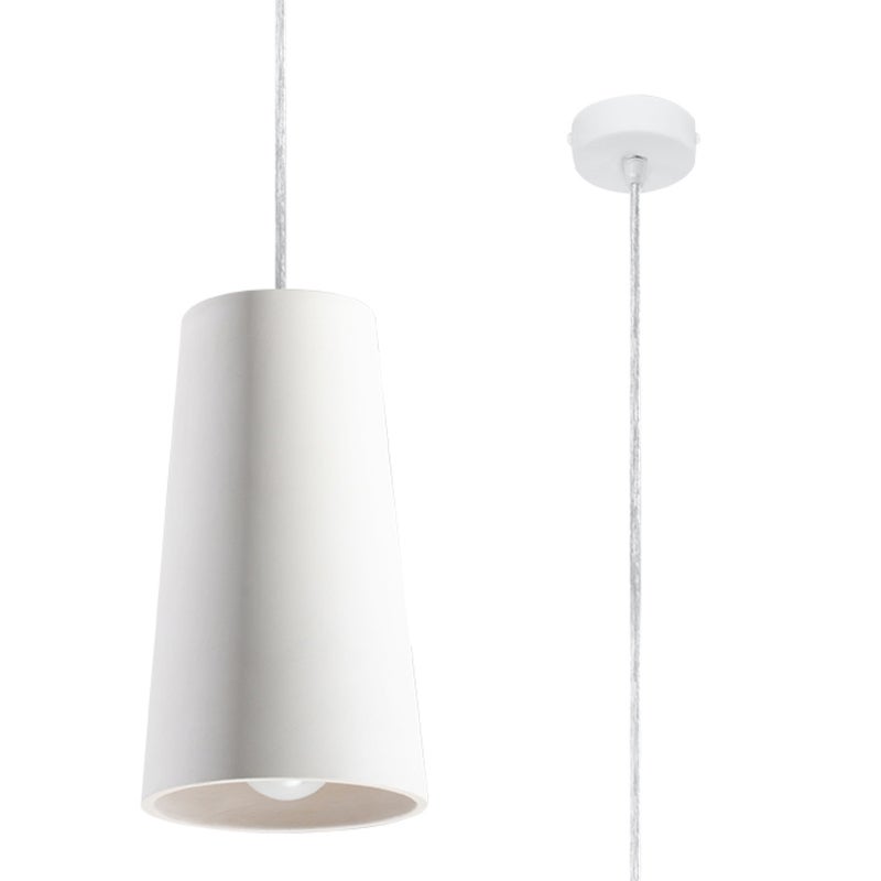Lampa wisząca HAVANA biała 1xGU10x40W ceramika / gips wym:120x16x16cm IP20 Pure Lume
