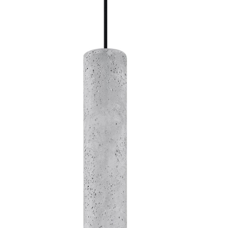 Lampa wisząca DANTEO czarno-szara 1xGU10x40W beton architektoniczny wym:100x8x8cm IP20 Pure Lume