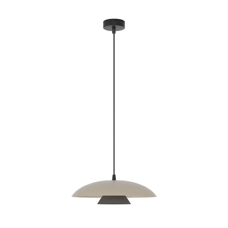 Lampa wisząca warstwowy kopułowy klosz BABEL beżowo-czarny 1xGX53x12W metal wym:140x30x30cm IP20 Emibig
