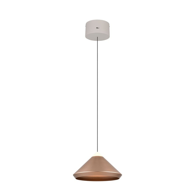 Lampa wisząca LED LAGUNA 14W Odcienie bieli 1200lm metal kawowo-szara wym:180x30x30cm IP20 Trio