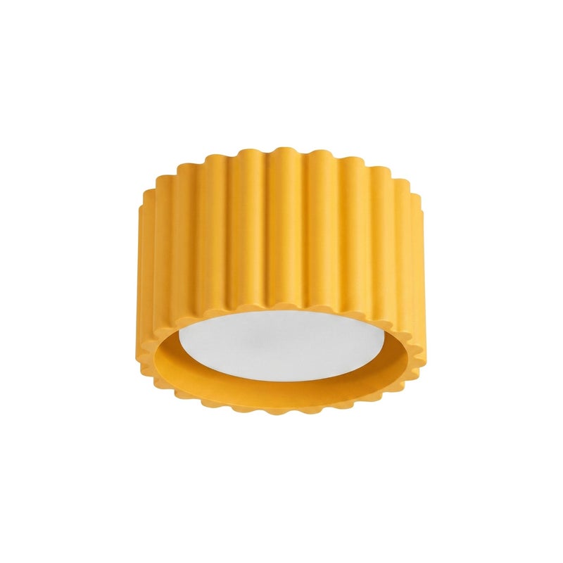 Spot sufitowy nowoczesny żółty ryflowany 1xGX53 10W AURA Sollux Lighting