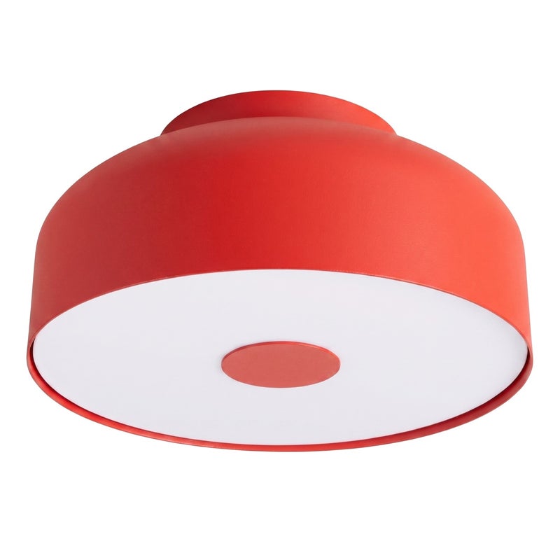 Plafon sufitowy nowoczesny czerwony okrągły okrągły 4xE27 15W OMIQ Sollux Lighting