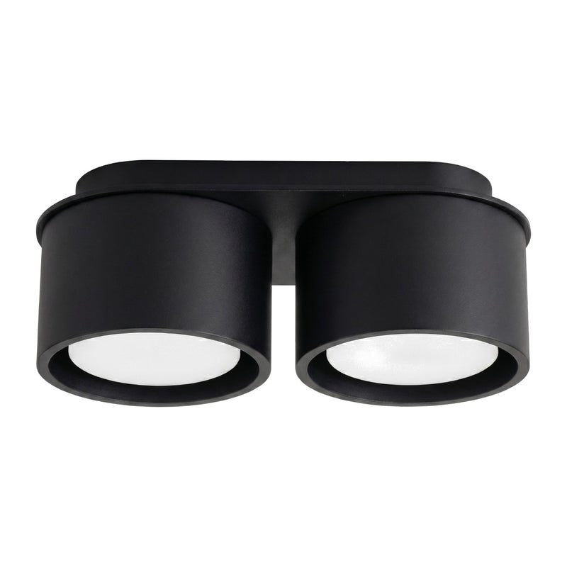 Spot sufitowy minimalistyczny czarny podwójny 2xGX53 10W MODO Sollux Lighting