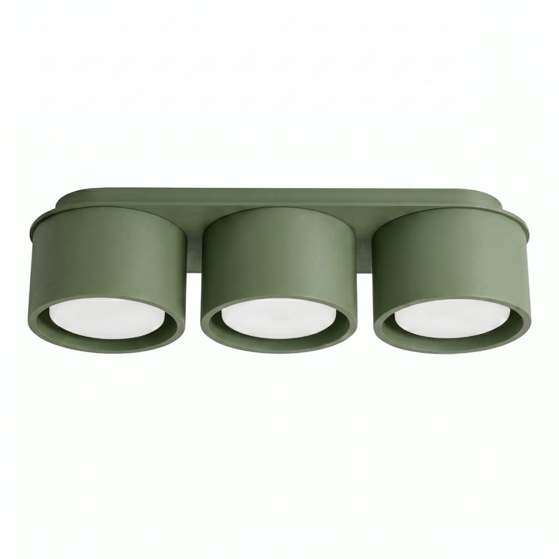 Spot sufitowy minimalistyczny zielony oliwkowy potrójny 3xGX53 10W MODO Sollux Lighting