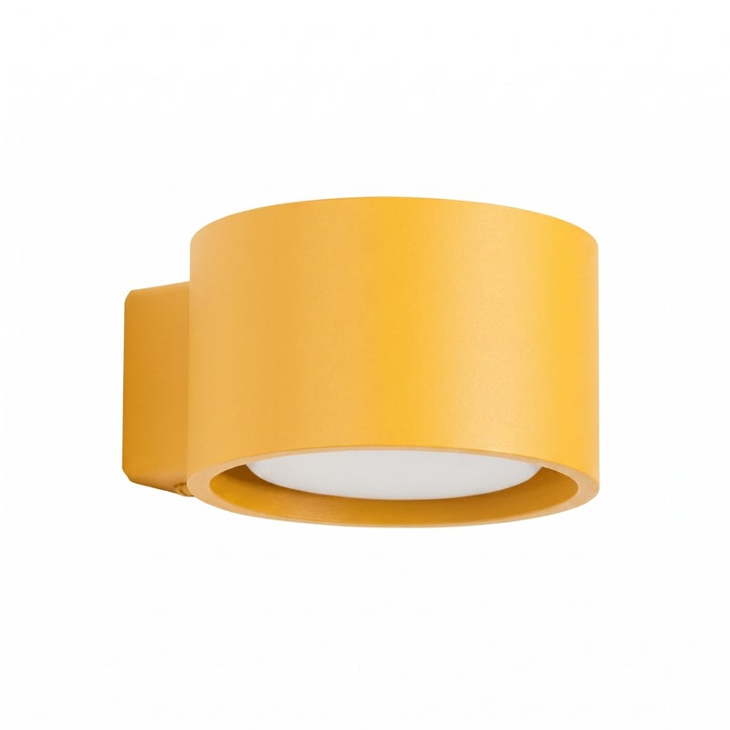 Kinkiet ścienny nowoczesny żółty okrągły 1xGX53 10W MODO Sollux Lighting